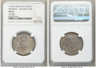 Modena. Cesar d'Este Giulio of 8 Soldi ND (1598-1628) MS61 NGC, MIR-700, CNI- IX.138. 2.94gm. 

HID09801242017

© 2020 Heritage Auctions | All Rig...