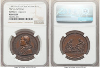Papal States. Pius IX bronze Medal Anno XII (1870)-Dated MS65 Brown NGC, 32mm. By Bianchi / G. Girometti. PIVS IX PONT MAX AN XII His bust left / EGO ...