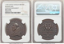 Papal States 3-Piece Lot of Certified Assorted bronze Medals NGC 1) Sixtus V "Dioscouri Monument" Medal Anno VI (1590-Dated) - MS63 Brown, Modesti-874...