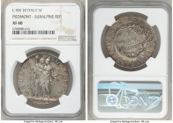 Piedmont. Subalpine Republic 5 Francs L'An 10 (1801/1802) XF40 NGC, KM-C4.

HID09801242017

© 2020 Heritage Auctions | All Rights Reserved