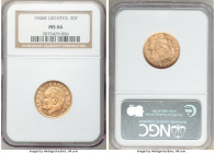 Franz Joseph II gold 20 Franken 1946-B MS66 NGC, Bern mint, KM-Y14. Mintage: 10,000 One year type. AGW 0.1867 oz. 

HID09801242017

© 2020 Heritag...
