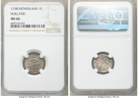 Holland. Provincial Stuiver 1738 MS66 NGC, KM91. Blended pastel gold, rose and blue toning. 

HID09801242017

© 2020 Heritage Auctions | All Right...