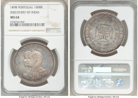 Carlos I "Discovery of India" 1000 Reis 1898 MS64 NGC, Lisbon mint, KM539. Commemorates the 400th anniversary of the discovery of India. Reflective su...
