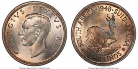 George VI Prooflike 5 Shillings 1948 PL67 PCGS, KM40.1. Peach with light cobalt tone. 

HID09801242017

© 2020 Heritage Auctions | All Rights Rese...