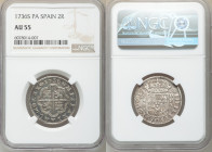 Philip V 2 Reales 1736 S-PA AU55 NGC, Seville mint, KM355.

HID09801242017

© 2020 Heritage Auctions | All Rights Reserved