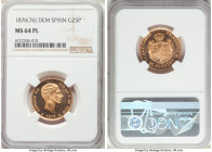 Alfonso XII gold 25 Pesetas 1876(76) DE-M MS64 Prooflike NGC, Madrid mint, KM673, Fr-342. 

HID09801242017

© 2020 Heritage Auctions | All Rights ...