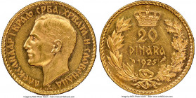 Alexander I gold 20 Dinara 1925 MS61 NGC, KM7. AGW 0.1867 oz. 

HID09801242017

© 2020 Heritage Auctions | All Rights Reserved
