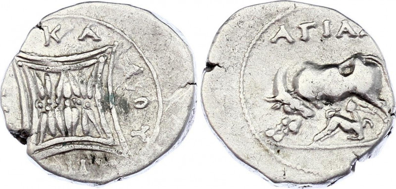 Ancient Greece Apollonia Drachm 200 - 80 BC
Silver 3,26 g.; Illyria, Apollonia....