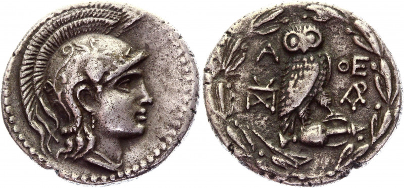 Ancient Greece Attica Athens Tetradrachm 139 - 138 BC, "New style"
Silver 16,29...