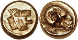Ancient Greece Lesbos Mytilene EL Hekte 521 - 478 BC (ND)
Gold 2,51g.; XF