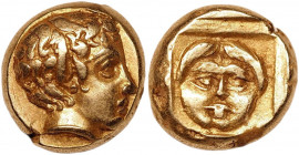 Ancient Greece Lesbos Mytilene EL Hekte 454 - 428 BC (ND)
Gold 2,60g.; AUNC
