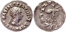 Bactria Indo-Greek Kingdom AR Drachm 155 - 130 BC Menander I Soter
Bopearachchi 13Q; Bopearachchi & Rahman 353-9; SNG ANS 822-41; Silver 2,41g.; Diad...