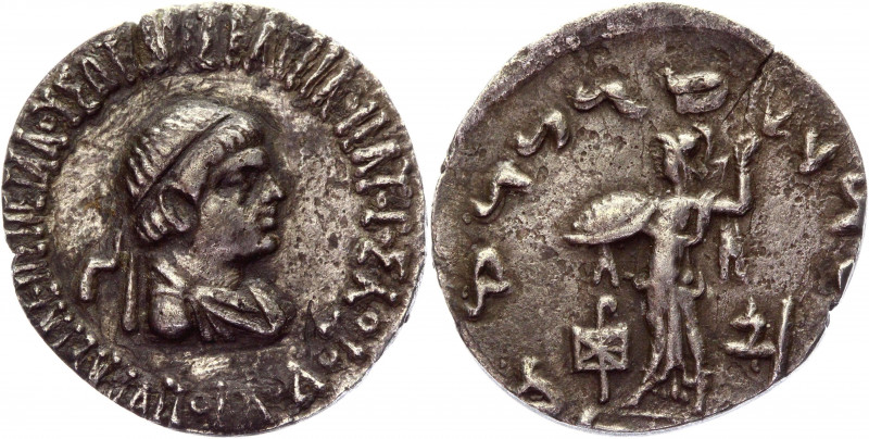 Bactria Indo-Greek Kingdom AR Drachm 80 - 65 BC, Apollodotos II Soter Philopator...