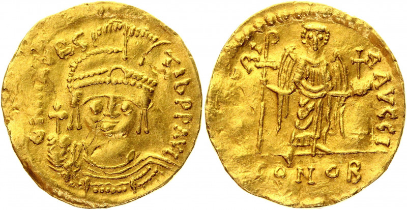 Byzantium Solidus 582 - 602 AD, Maurice Tiberius
SB 524, DOC I 149g, Hahn 478; ...