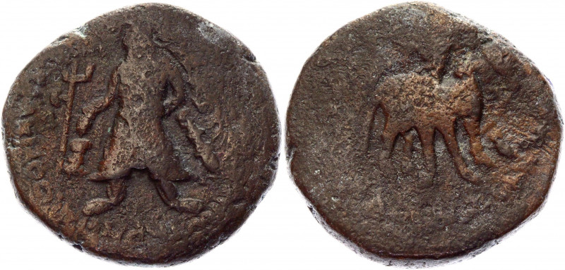 India Kushan Empire AE Tetradrachm 100 - 128 AD, Vima Kadphises
Göbl, type 762....