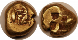 Persia Mysia Kyzikos EL Stater 600 - 500 BC (ND)
Gold 16.2g.; XF