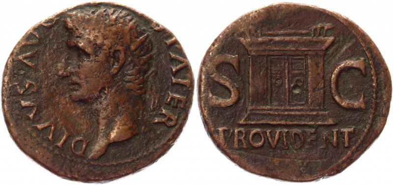 Roman Republic As 22 - 23 AD, Augustus
RIC 81 (Tiberius), BMC 147 (Tiberius), S...