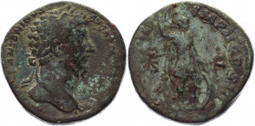 Roman Empire Sestertius 165 AD, Marcus Aurelius
RIC 898, BMC 1229, C 796; Copper 24,52 g.; Obv: MAVRELANTONINVSAVGARMENIACVSPM - Laureate head right....