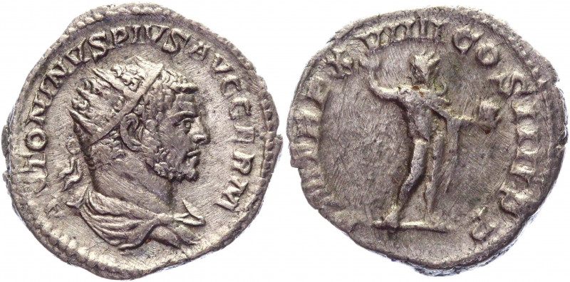 Roman Empire Antoninianus 216 AD, Caracalla
RIC 281a, C 358 ; Silver 4,20 g.; O...