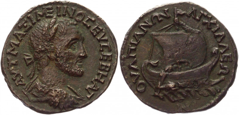 Roman Empire Anchialus AE 235 - 238 AD Thrace Maximinus I
AMNG II 593; Mouchmov...