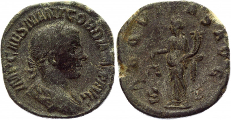 Roman Empire Sestertius 238 - 239 AD, Gordian III
RIC 267a, C 19; Copper 17,30 ...