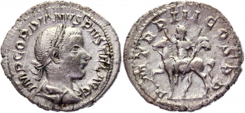 Roman Empire Denarius 240 AD, Gordian III
RIC 81, C 234; Silver 3,09 g.; Obv: I...