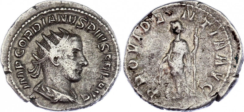 Roman Empire Antonianus 243 (ND) Gordian III
RIC 150, C 299; Silver 3,85 g.; Ob...