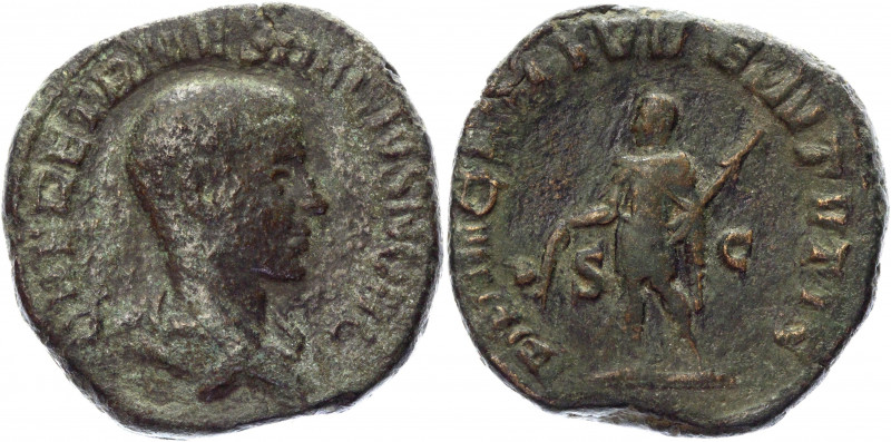 Roman Empire Sestertius 249 - 251, AD Herennius Etruscus
RIC 171a; Copper 19,08...