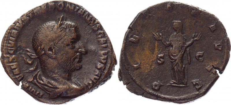 Roman Empire AE Sestertius 251 - 253 AD Trebonianus Gallus
RIC 116a, C 86; Copp...
