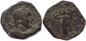 Roman Empire Sestertius 253 - 260 AD, Valerian I
Cohen 233-234; RIC 180; Tredici 146; Copper 21,00g.; VF+