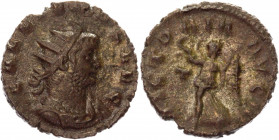 Roman Empire AE Antoninianus 253 - 268 AD Gallienus
MIR 358e (10 ex); Copper 2,92g.; Obv: GALLIENVS AVG, Radiate head to right / Rev: VICTORIA AVG II...
