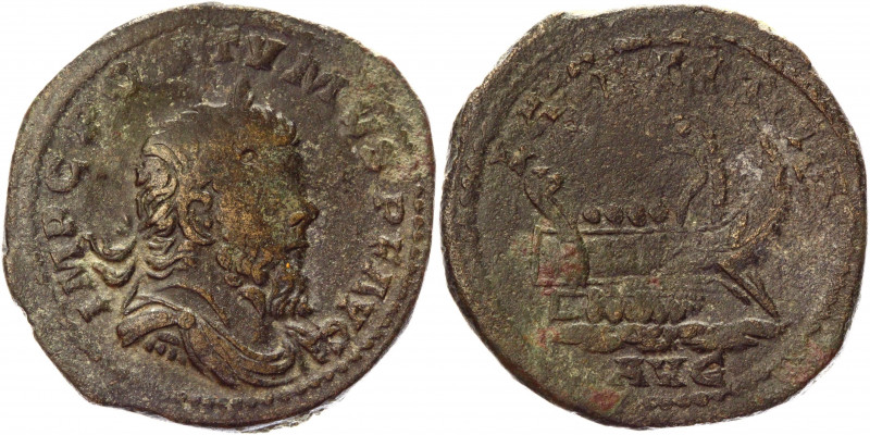 Roman Empire Sestertius 260 AD, Postumus
Copper 17,26 g.; Obv: IMPCPOSTVMVSPIVS...