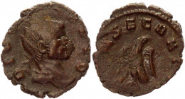 Roman Empire AE Antoninianus 270 AD Claudius II Gothicus
RIC 266; Copper 2,73g.; Commemorative; Obv: Radiate cuirassed bust / Rev: Eagle, head right....