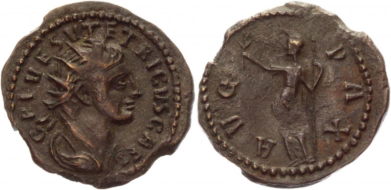 Roman Empire AE Antoninianus 273 - 274 AD Tetricus II, Usurper in Gaul
Copper 2...