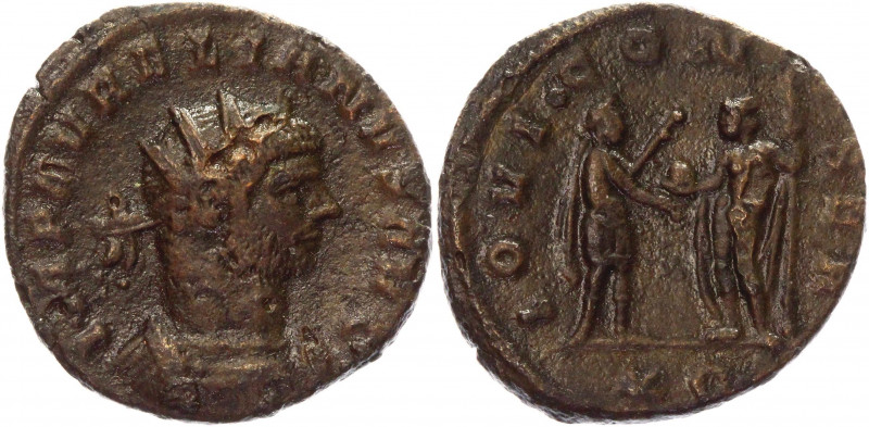Roman Empire Antonianus 274 - 275 AD, Aurelian
RIC 129c, C 105; Copper 1,15 g.;...