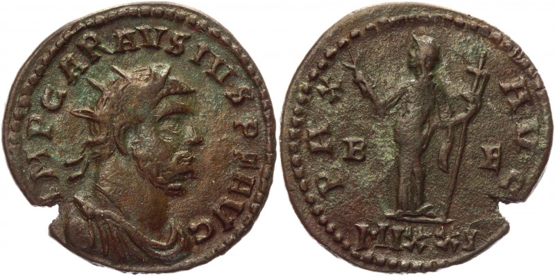 Roman Empire Antonianus 286 - 293 AD, Carausius
RIC 881; Copper 4,40 g.; Obv: I...