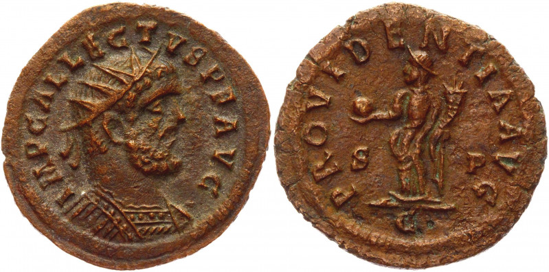 Roman Empire Antonianus 293 - 295 AD, Allectus
RIC 108; Copper 3,79 g.; Obv: IM...