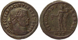 Roman Empire Follis 296 - 297 AD, Diocletian
RIC 17a (VI, Heraclea); Copper 9,80 g.; Obv: IMPCCVALDIOCLETIANVSPFAVG - Laureate head right. Rev: GENIO...