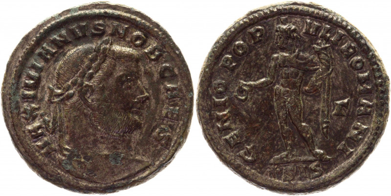 Roman Empire Follis 297 - 298 AD, Galerius
RIC 90b (Siscia); Copper 11,38 g.; O...