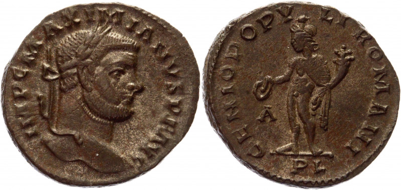 Roman Empire Follis 300 - 301 AD, Maximianus
Copper 8,10 g.; Obv: IMPCMAMAXIMIA...