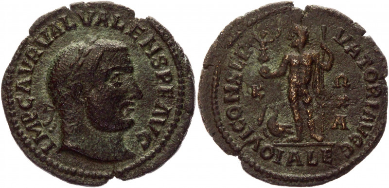 Roman Empire AE Follis 316 - 317 AD Valerius Valens
RIC VII 19 var; Copper 3,86...
