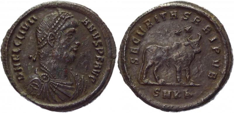 Roman Empire Follis 360 - 363 AD, Julian II
RIC 128 (Cyzicus), LRBC 2058; Coppe...
