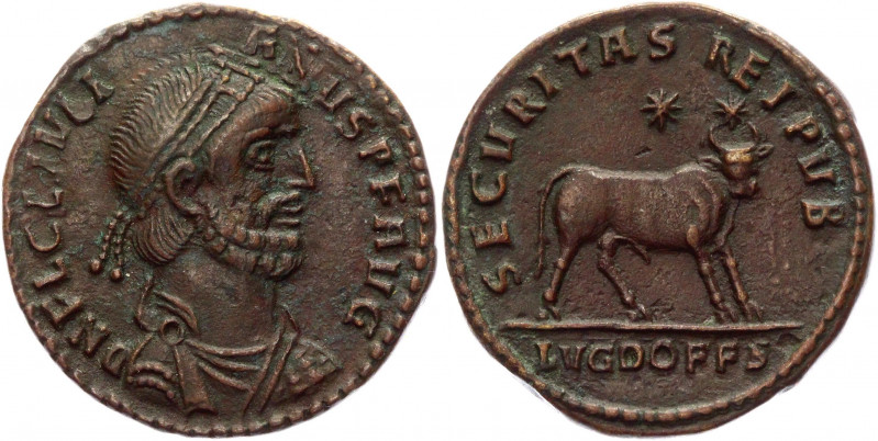 Roman Empire Follis 361 - 363 AD, Julian II
RIC 236 (Lyons); Copper 8,99 g.; Ob...