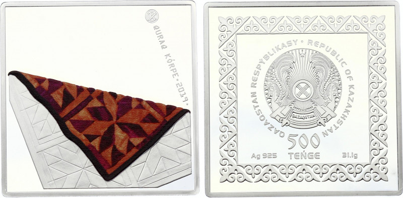 Kazakhstan 500 Tenge 2019
Silver Proof Colour; Mintage 1500 Pcs; Treasure of th...