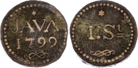 Netherlands East Indies Java 1 Stuiver 1799
KM# 205; VF+
