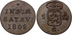 Netherlands East Indies 1 Duit 1808
KM# 76; XF+