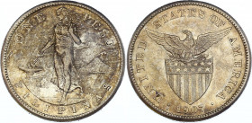 Philippines 1 Peso 1907 S
KM# 172; Silver; U.S. Administration; aUNC with Amazing Toning!