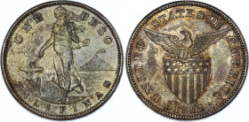 Philippines 1 Peso 1912 S
KM# 172; Silver; U.S. Administration; XF