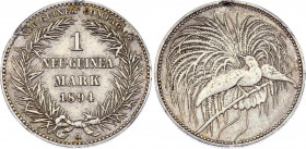 German New Guinea 1 Neu Guinea 1894 A
KM# 5; Silver; Wilhelm II; Unmounted
