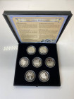 Ivory Coast 7 x 500 Francs 2008
"Seven Ancient World Wonders" Silver, Proof; Isuued 2500 Sets; With Original Box & Certificate